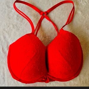32 DDD NWOTS Red Front Clasp Red Bra